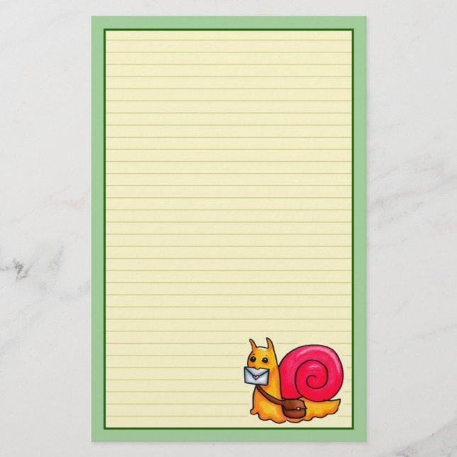 Snail mail briefpapier (Vorderseite)