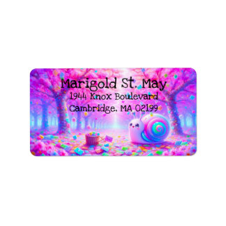 Snail Mail Colorful Address Labels Adressaufkleber
