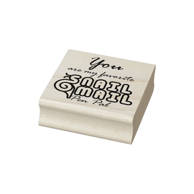 Snail Mail Pen Pal Funny Typografy Gummistempel (Stempel)