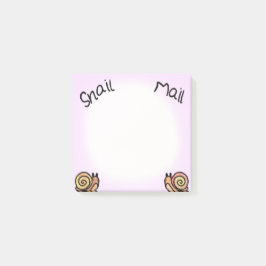 Snail mail post-it klebezettel
