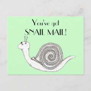 Snail mail postkarte