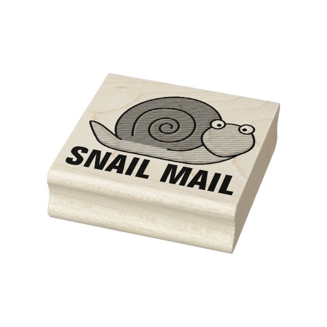 SNAIL MAIL RUBBER BRIEFMARKE GUMMISTEMPEL (Stempel)