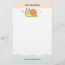 Snail Mail Social Club Cute Name Stationery Briefpapier