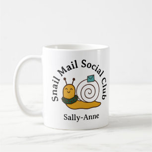 Snail Mail Social Club Gemütlicher Briefeschreiber Kaffeetasse