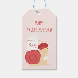 Snail Mail Valentine Favor Tag Geschenkanhänger