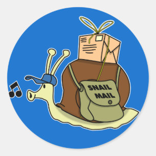 Snail- mailaufkleber runder aufkleber