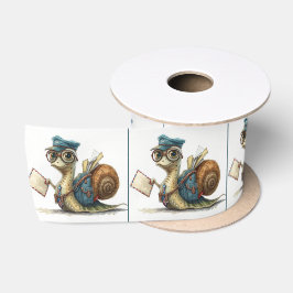 Snail Mailman Delivering Mail Satinband
