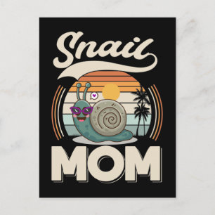 Snail Mom Gardening Snail Lover Postkarte