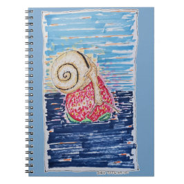 Snail on the Strawberry Notizblock