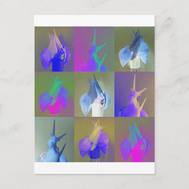 Snail Pop Art Postkarte (Vorderseite)