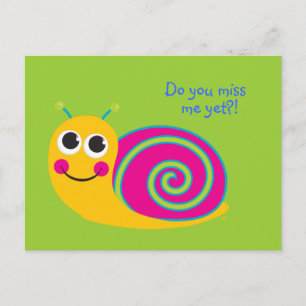 Snail Post Card Postkarte
