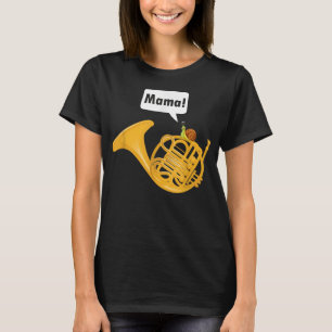Snail Pun - Französischer Horn Spieler Französisch T-Shirt
