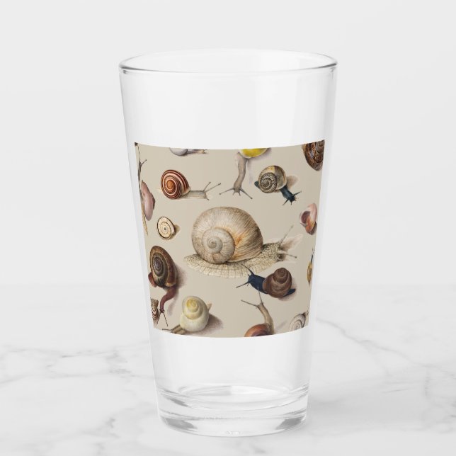 Snail Slug Garden Haustier Gastropod Botanische Sc Glas (Vorderseite)