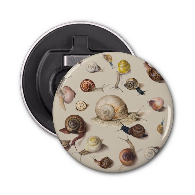 Snail Slug Garden Pet Gastropod Botanical Snails Flaschenöffner (Vorderseite)