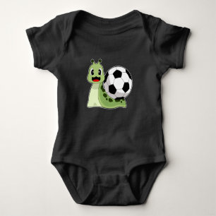 Snail Soccer Player Soccer Baby Strampler
