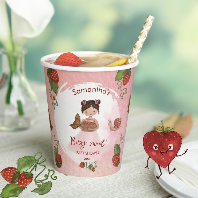 Snail & Strawberry Berry sweet Party Cups Pappbecher (Snail & Strawberry Berry sweet Party Cups)