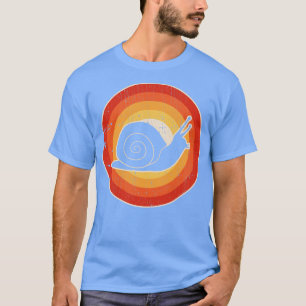 Snail Sunset Retro for Men Women Boys Girls Kinder T-Shirt