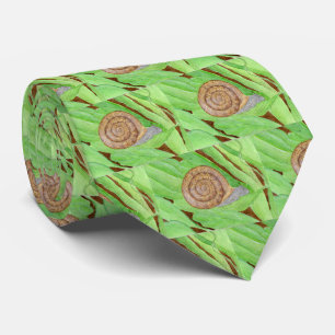 Snail Watercolor Krawatte