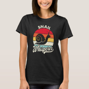 Snail Whispere Vintag Garden Snail Pet zum Mittag T-Shirt