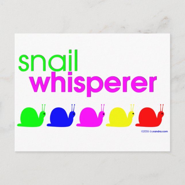 Snail Whisperer Postkarte (Vorderseite)