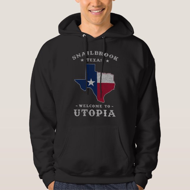 Snailbrook Texas  City of Utopia Along the Colorad Hoodie (Vorderseite)