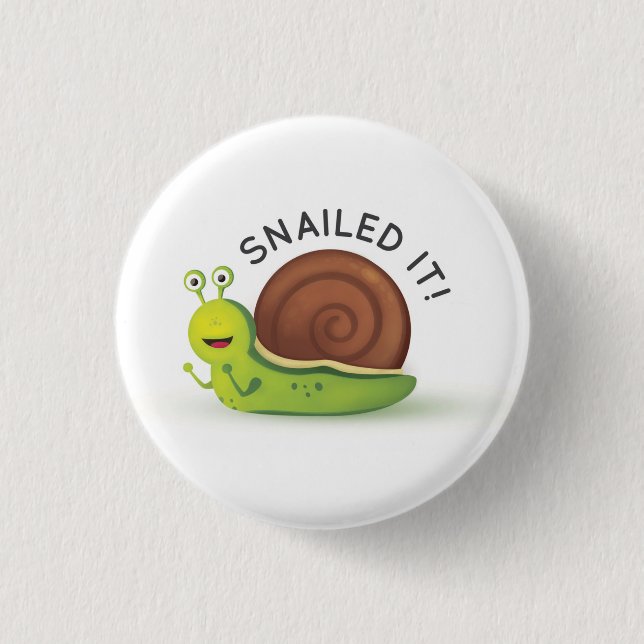 Snailed es Knopf Button (Vorderseite)