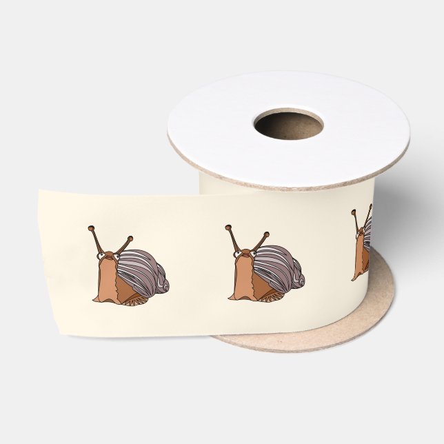 Snails Ribbon - Benutzerdefinierte Farben - Text Satinband (Spule)