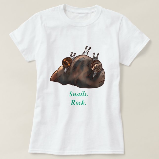 Snails Rock T-Shirt (Design vorne)