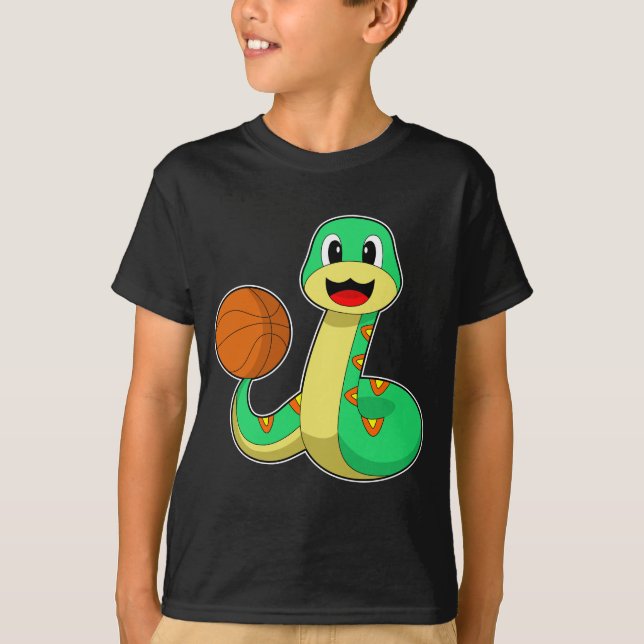 Snake Basketball player Basketball T-Shirt (Vorderseite)