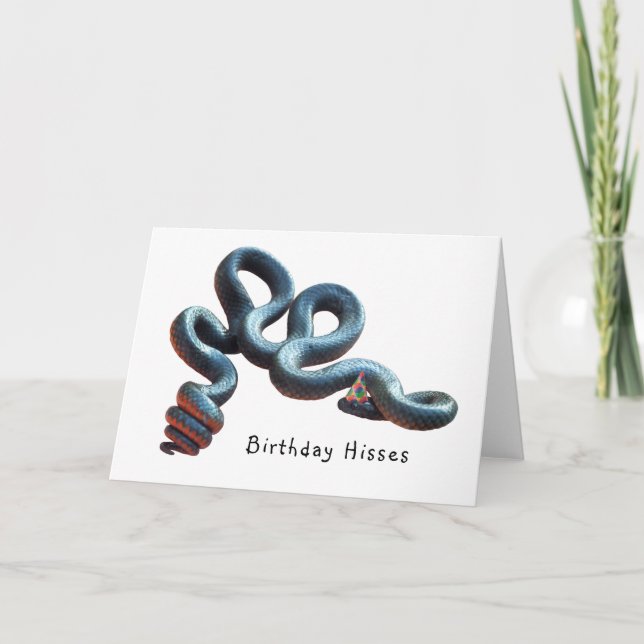 Snake Birthday Card Karte (Vorderseite)