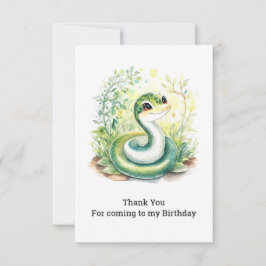 Snake Birthday Dankeskarte