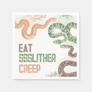 Snake Birthday Party Napkins Serviette