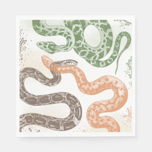 Snake Birthday Party Napkins Serviette
