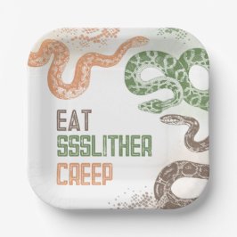 Snake Birthday Party Plates Pappteller