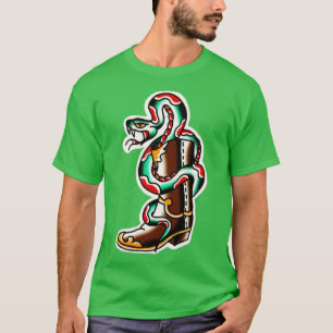snake boots woody traditional tattoo T-Shirt