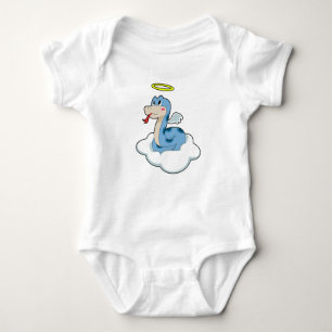 Snake Cloud Angel Baby Strampler