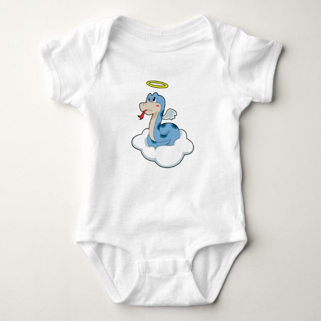 Snake Cloud Angel Baby Strampler (Vorderseite)
