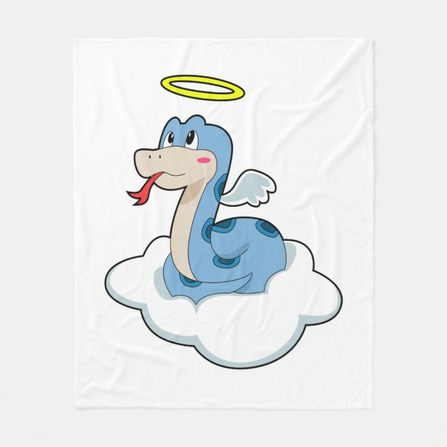 Snake Cloud Angel Fleecedecke (Vorderseite)