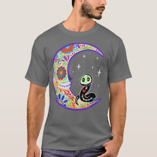 Snake Dia de Los Muertos Skeleton Sugar Skull T-Sh T-Shirt