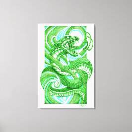 Snake Dotwork Hebi Leinwanddruck