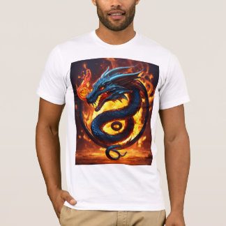 Snake Dragon Fireball T - Shirt - 3D Esports