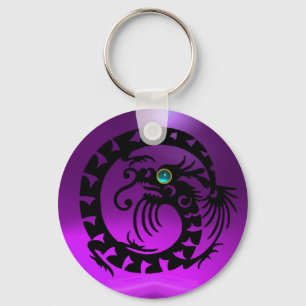 SNAKE DRAGON, schwarz, blau, aquamarin, lila Ameth Schlüsselanhänger