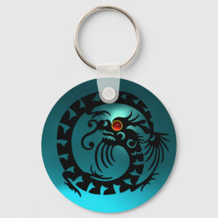 SNAKE DRAGON, schwarz, rot, rubinrot, blau, aquama Schlüsselanhänger