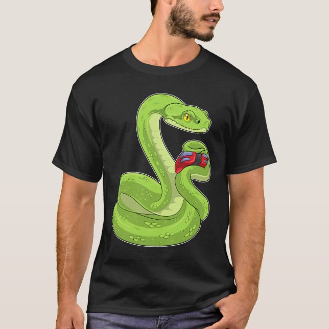Snake Gamer Controller T-Shirt (Vorderseite)