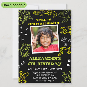 Snake Geburtstagsparty Einladungen Boy Party Moder