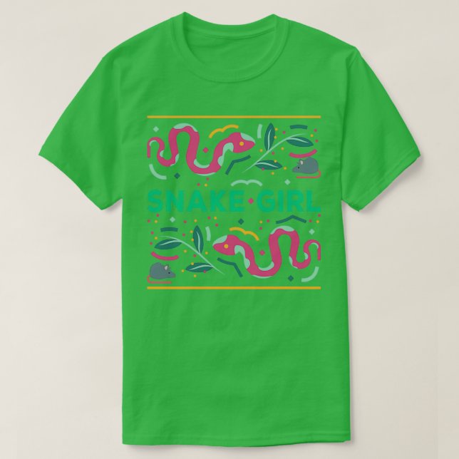 SNAKE GIRL GIRLS KLEIN NIEDLICHES HOBBY T-Shirt (Design vorne)