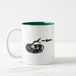 Snake Hiss Planets Solar System Space Zweifarbige Tasse