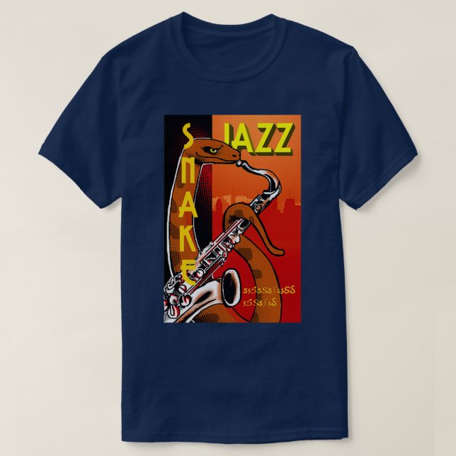 Snake Jazz Vintag T-Shirt (Design vorne)