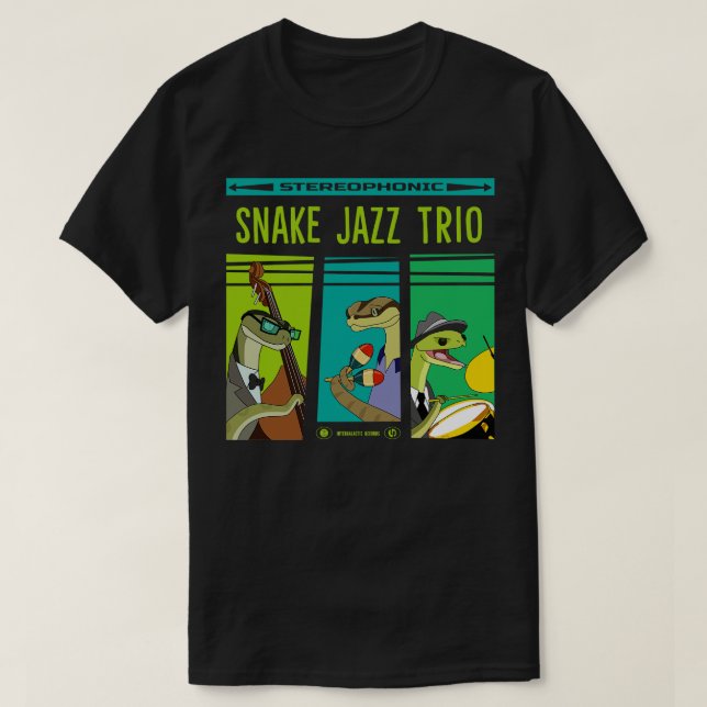 Snake Jazz vinyl T-Shirt (Design vorne)