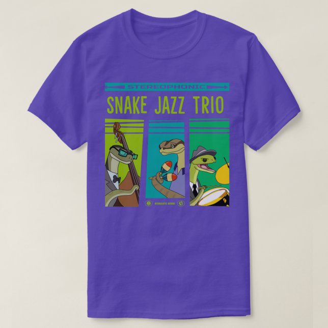 Snake Jazz vinyl  T-Shirt (Design vorne)